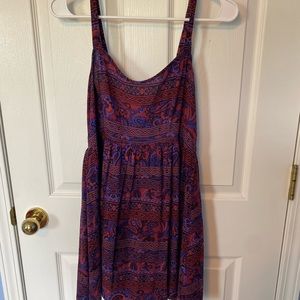 Forever 21 - Purple, maroon patterned dress